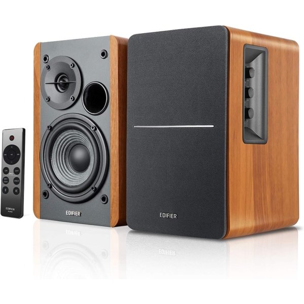 Edifier R1280DBs Active Bluetooth Bookshelf Speakers - Optical Input - 2.0