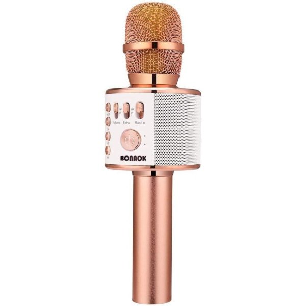BONAOK Wireless Bluetooth Karaoke Microphone,3-in-1 Portable Handheld Karaoke