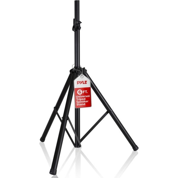 Pyle Universal Speaker Stand Mount Holder Heavy Duty Tripod w/ Adjustable Height