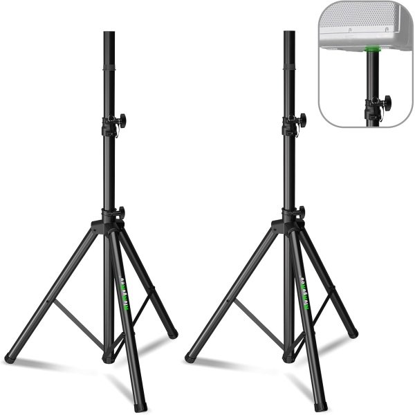 Pair of Speaker Tripod Stands Height Adjustable from 43.7'' to 70.8'' PA DJ