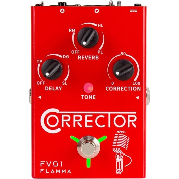 FLAMMA FV01 Vocal Effects Processor Pitch Correction Voice Pedal Vocal Stompbox