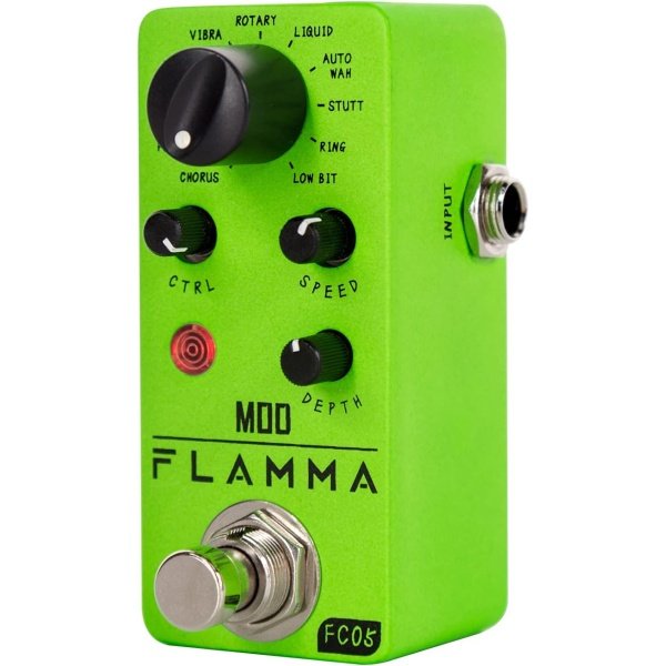 FLAMMA FC05 Mini Modulation Pedal with Chorus Flanger Tremolo Phaser Vibrato