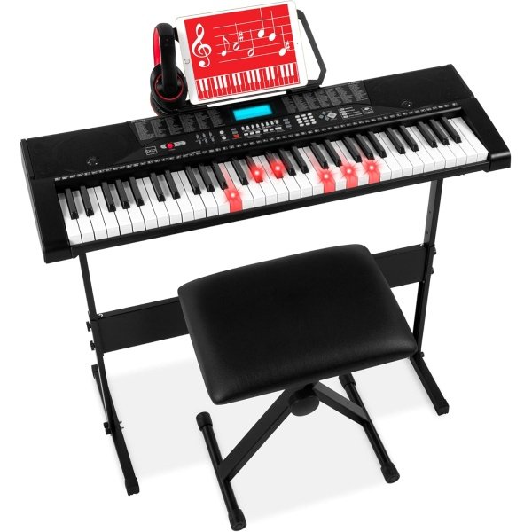 Best Choice Products 61-Key Beginners Complete Electronic Keyboard Piano Set