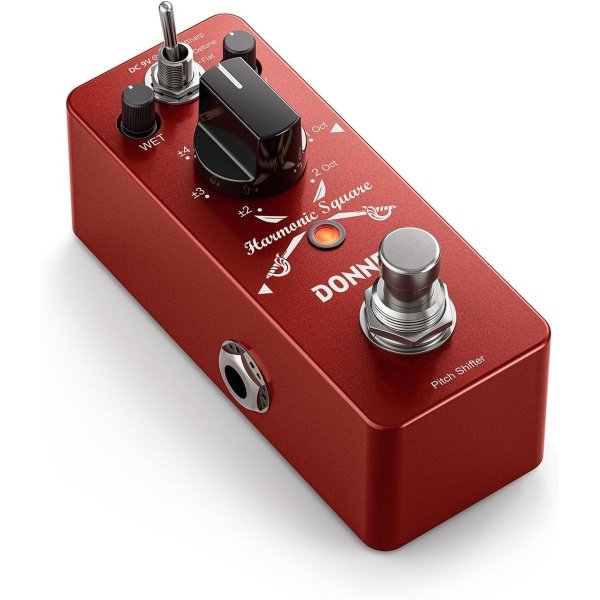 Donner Octave Guitar Pedal, Harmonic Square Digital Octave Mini Pedal Pitch