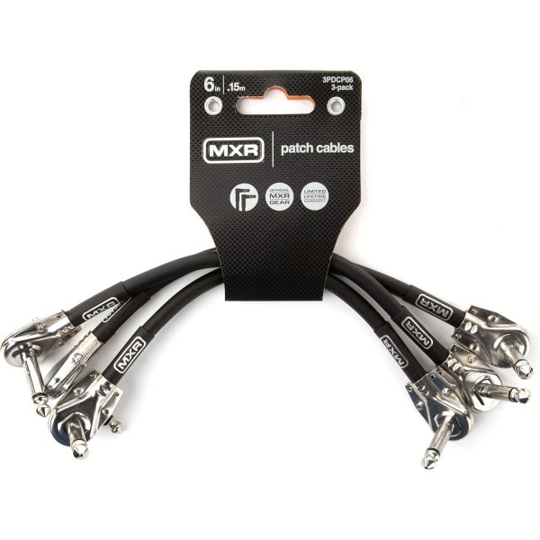 MXR Patch Cable 6 in|15 cm - 3 Pack (3PDCP06)