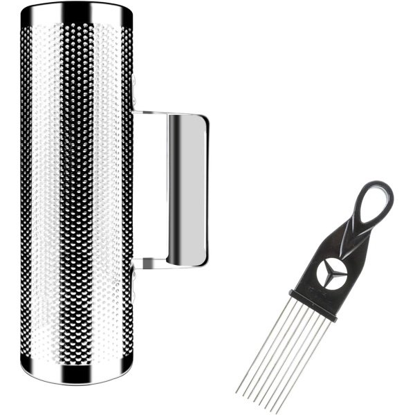 EastRock Guiro Shaker Stainless Steel 8" 3" Percussion Guiro Musical Instruments