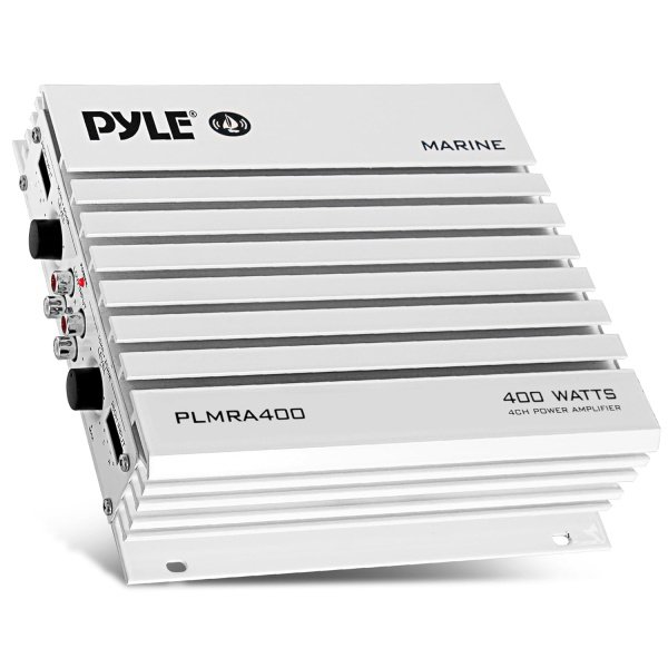 Pyle Hydra Marine Amplifier - Upgraded Elite Series 400 Watt 4 Channel Audio