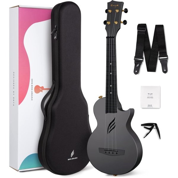 Enya Concert Ukulele Nova U 23’’ Carbon Fiber Travel Ukulele