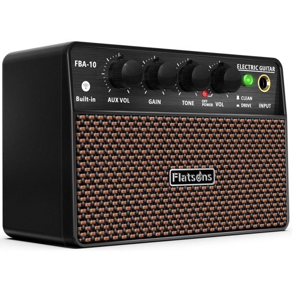 FBA-10 Guitar Amp, 10W Mini Electric Guitar Amplifier with Clean/Drive Channel