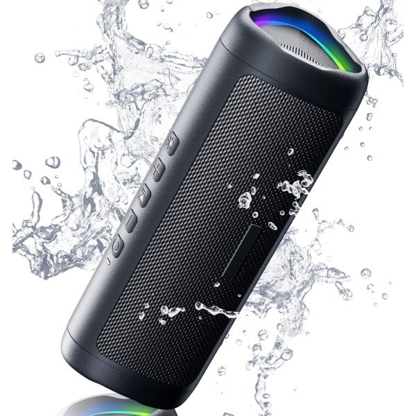 Bluetooth Speaker with HD Sound, Portable Wireless, IPX5 Waterproof