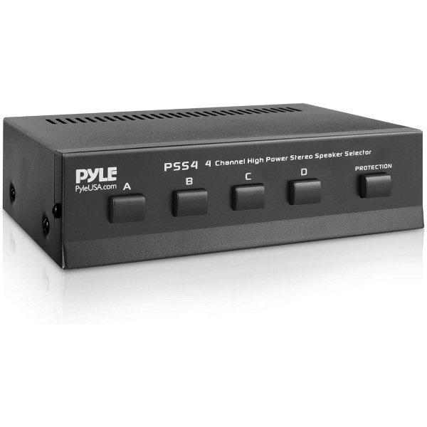 Pyle 4-Zone Speaker Switch Selector - Premium Distribution Box