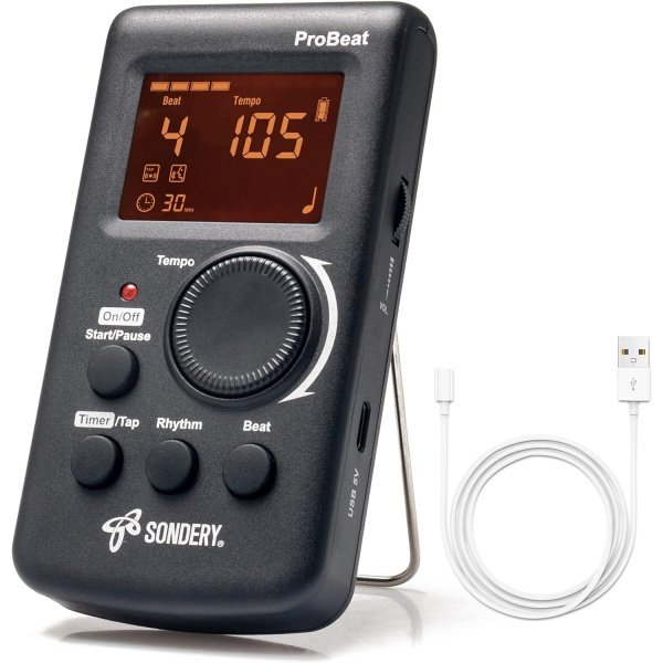 Sondery Digital Metronome Rechargeable English Vocal Counting