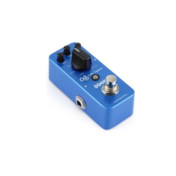 Donner Echo Square Delay Pedal - Digital 7-Modes Delay for Electric Guitar, Multi-Delay including Digital, Analog, Tape, Mod, Sweep, Lofi, Reverse - True Bypass
