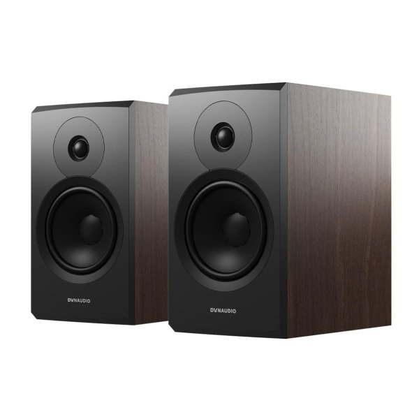 Dynaudio Emit 20 Compact Bookshelf Speaker - Pair (Walnut Wood)