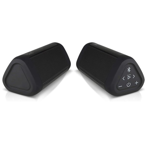 OontZ Ultra Dual Portable Bluetooth Speaker 5.0 2-Pack – IPX7 Waterproof, 14W Enhanced Sound, 20-Hr Battery, 100ft Range, Deep Bass & Clear Audio, Durable for Shower, Pool, or Beach (Black)